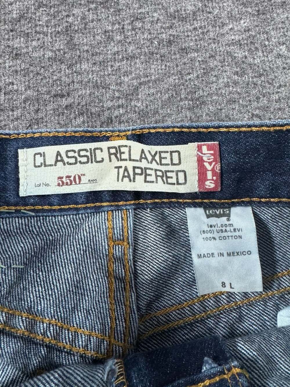 Vintage Levi's 550 Classic Relaxed Tapered Leg Jeans Women's Size 8L - Picture 2 of 10